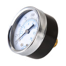 Air Compressor Hydraulic Pressure Gauge 2" Face 0-200 PSI Back Mnt 1/4&quo