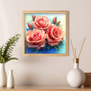 Full Cross Stitch Art Painting 11CT Stamped Flowers Embroidery DIY Wall Ornament