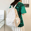 Casual Fashion Backpacks College Schoolbag Student School Bag Flower Prints Gift