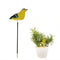 Soil Water Tester Bird Shape Flower Pot Moisture Sensor Farm Meter (Yellow)