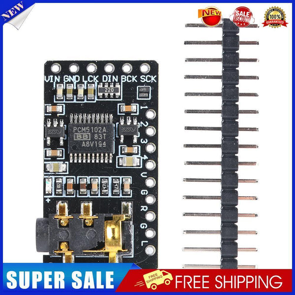 PCM5102 DAC Decoder 3.5mm Stereo Jack I2S Player Module for Raspberry Pi