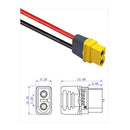 1pc XT60 Battery Female Plug Connector with Silicon 12 AWG Wire Cable (B) Newly