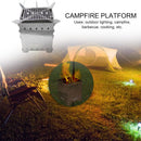 Stainless Steel Picnic Wood Charcoal Burning Stoves Campfire BBQ Barbecue Stove