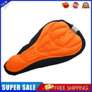 Bike Silicone Saddle Seat Cover Silica Gel Cushion Soft Pad Orange