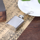 1oz 28ml Portable Mini Stainless Steel Flask Wine Bottle with Keychain Newly