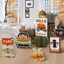 Fall Farmhouse Tiered Tray Decor Se Thanksgiving Day Christmas Table Home Bar{