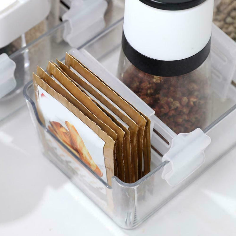 Refrigerator Space Telescopic Partition 4Pcs/Set Side Box Separator Door Z2W8