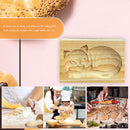 Wooden Cookie Mold Gingerbread Biscuit Cake Embossing Baking Tool (A Cat)