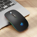 HXSJ M103FG 1600DPI Bluetooth-Compatible 5.1+2.4G Wireless Mouse Set (Dual)