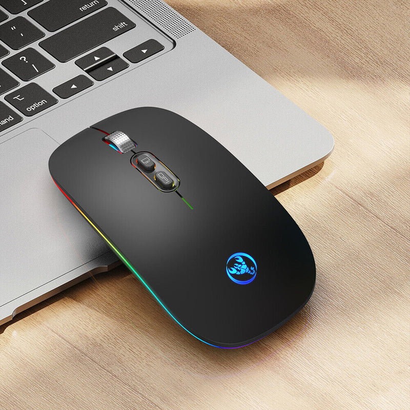 HXSJ M103FG 1600DPI Bluetooth-Compatible 5.1+2.4G Wireless Mouse Set (Dual)
