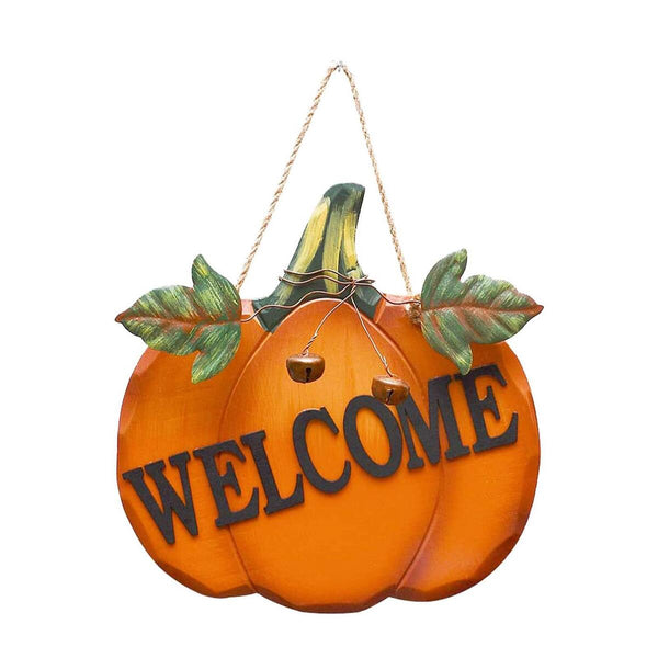 Halloween Hanging Sign Pumpkin  Plaque Sign Door Sign Welcome Hanging Brand,