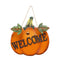 Halloween Hanging Sign Pumpkin  Plaque Sign Door Sign Welcome Hanging Brand,
