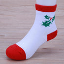 5 Pairs Snowflake Deer Printed Cotton Socks Baby Socks Christmas Gift(M)