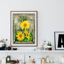 Blooming Art Flower in Metal Frame Diamond Painting Full Drill 30x40cm (A2294