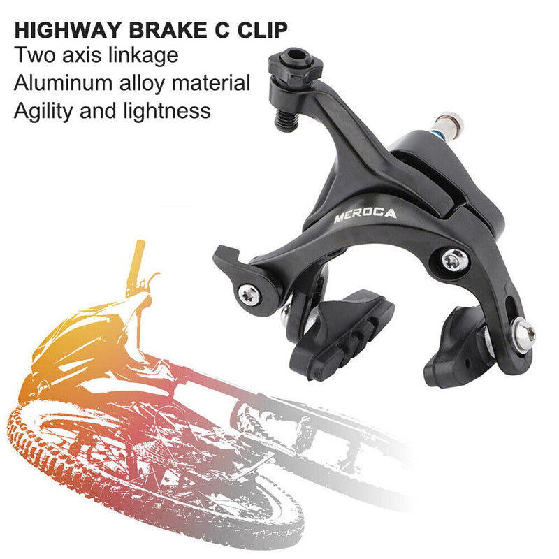 Aluminum Road Bicycle C Brake Caliper Bike Front Rear Brake Handles (Rear) Newly