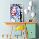 Smile Girl Part Drill Diamond Painting Home Decor DIY Mosaic Kit Picture Newly