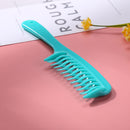Hairdressing Straight Curly Detangler Hair Combs Salon Hair Styling (Green)
