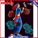 Ethnic girl 40x50cm Oil Paint By Numbers Picture DIY