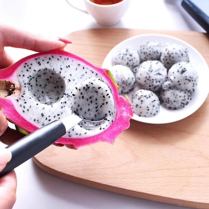 Kitchen Scoop Baller Ended Melon Double Ball Craft Maker Stainless Steel#