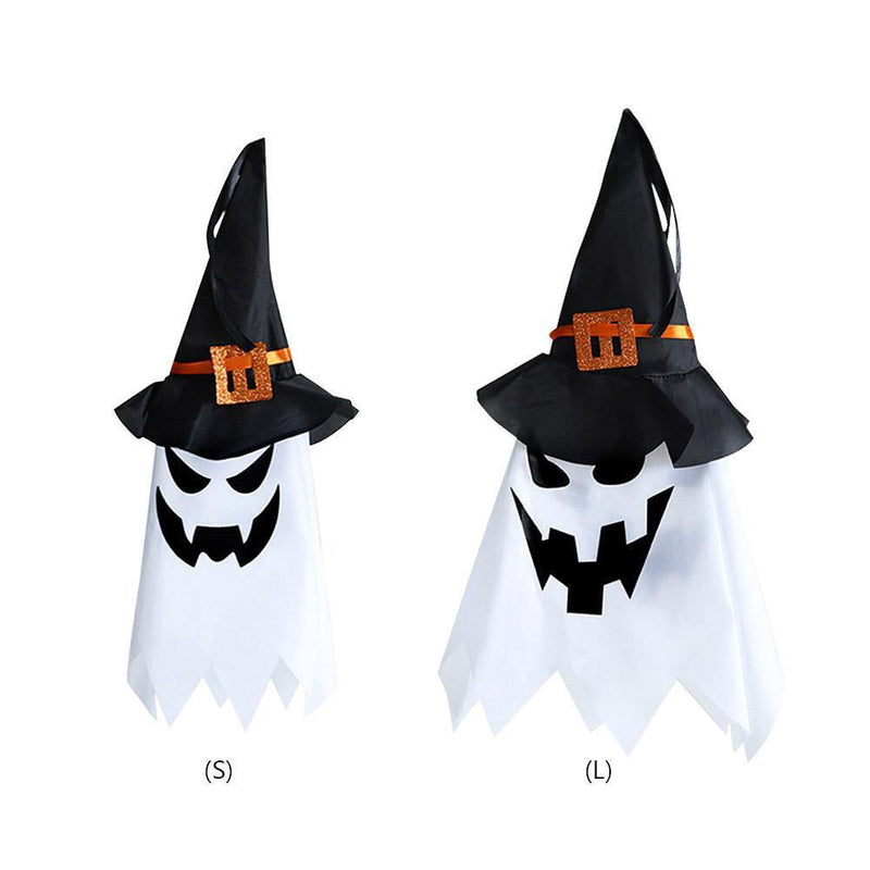 Halloween Luminous Ghost Face Weird Atmosphere Props for Garden Background (L)