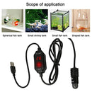 1*Mini Aquarium Fish Tank Heater USB Heating Rod Thermostat Heater Submersible~