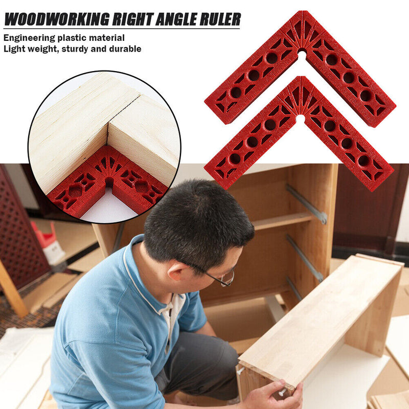 90 Degrees Carpenter Woodworking Square Corner Clamp Right Angle Ruler (C) Newly