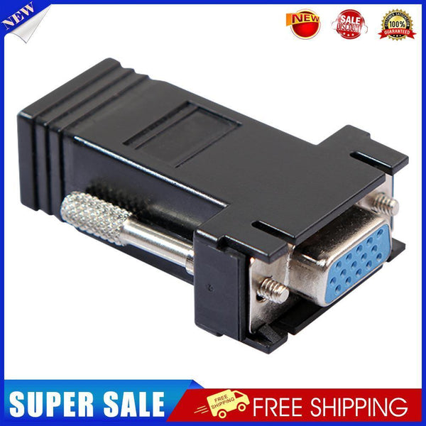 VGA Extender Female to Lan Cat5 Cat5e/6 RJ45 Ethernet Female Adapter