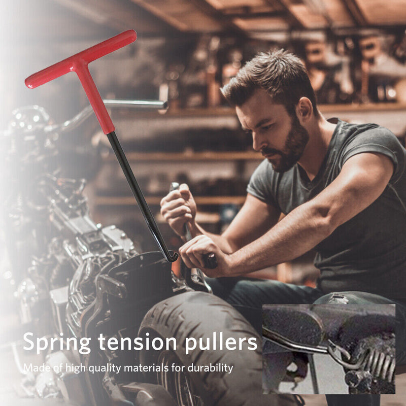 T-Handle Motorcycle Exhausted Pipe Springs Puller Scooter Installer Remover Hook