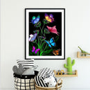 Butterfly Oil Paint By Numbers DIY Coloring Picture Kits for Adults Children Art