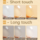 Touch Dimming Light Study Wireless USB White LED Table Lamp Rechargeable Clip