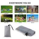 100x140cm Moistureproof Pocket Beach Blanket Mini Camping Mattress (Grey)