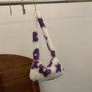 Fashion Women Flower Printing Underarm Bag Ladies Autumn Winter Plush Handbags