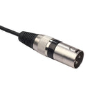 Zinc Alloy Plug 3Pin XLR Female to Dual 2 Male Y Splitter Audio Extension C