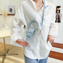 PVC Transparent Women Shoulder Bag Summer Clear Purse Totes Crossbody Handbag