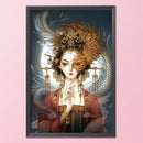 Female Cross Stitch Embroidery Needlework Kit DIY 11CT Stamped Handwork Wall Art