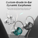 GK G1 Wired Earphone Dynamic HIFI Noise Cancelling Earbuds (Cyan With Mic)
