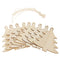 10pcs Wood Christmas Tree Hanging Pendant Xmas Party Ornament Decor (Tree)