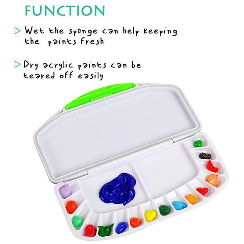 Watercolor Palette Airtight Leak-proof Art Supply For Acrylic Painting Tool S2S8