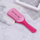 Anti-static Comb Hollow-out Massage Hair Brush Hairdressing Tool (Red) Newly