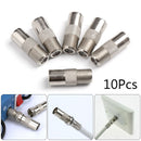 Aerial Male Adapter F-Type F Female To TV Male Satellite Coax Connector