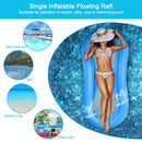 PVC Inflatable Pool Air Mattress Lounger Floating Water Hammock Bed (Blue) Newly