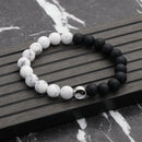 Couple Accessories Braided Hand Rope Wristband Bracelet Yin Yang Charm Pendant