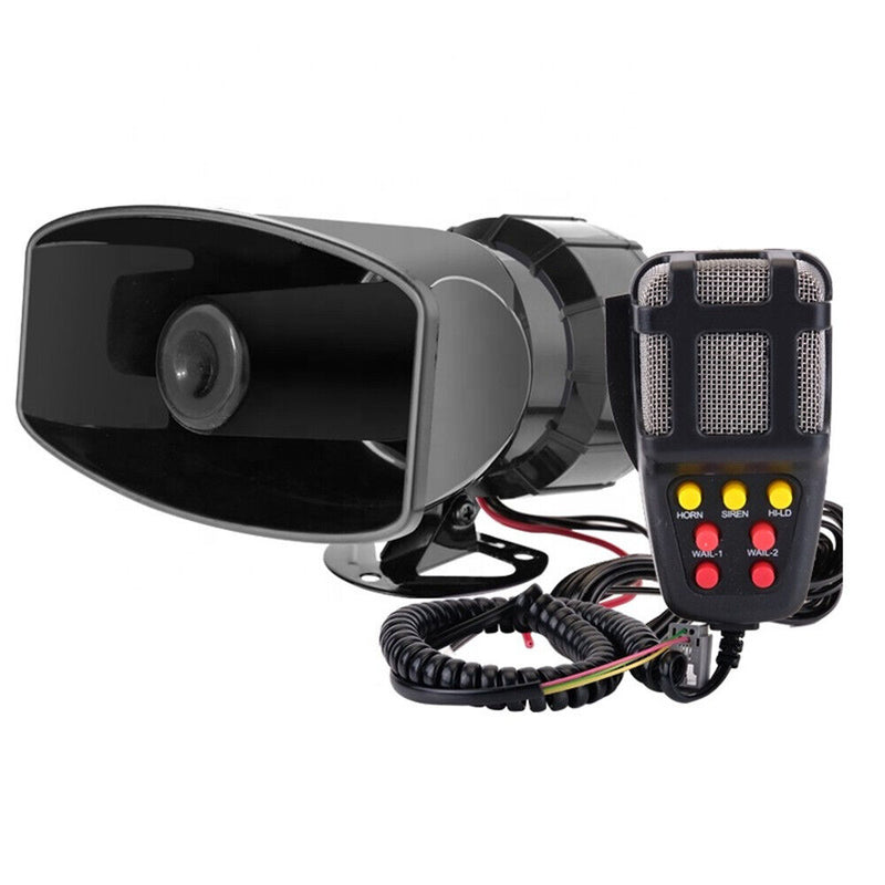 Car Multi-function Speaker Police Siren Motorcycle 12V 100W Multi-Tone Horn
