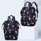 Fashion Women Printing Mummy Diaper Bag Nappy Large Handbag (Black Balloon)