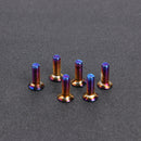 6pcs/lot Burnt Titanium Car Steering Wheel Bolts Hex Head Bolts (M5x15mm) Newly