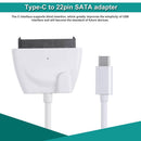 Super Speed USB3.1 Type-C to 22 Pin SATA Hard Drive Adapter Cable Converter