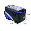 MTB Bike Bag Front Top Tube Touch Screen Mobile Phone Holder Case (Blue) Newly