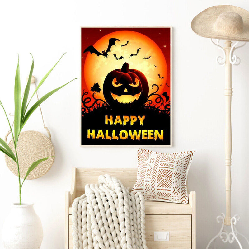 Handmade Harvest Pumpkin 5D DIY Full Round Drill Drawing Kit Diamond Painting