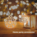 6pcs Wooden Xmas Hollow-out Hanging Ornament Christmas Tree Decor Kids Gift