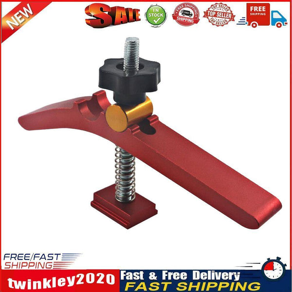 Woodwork T-Track Hold Down Clamp T-Slot Table Workbench Wood Fixture (Red) Newly